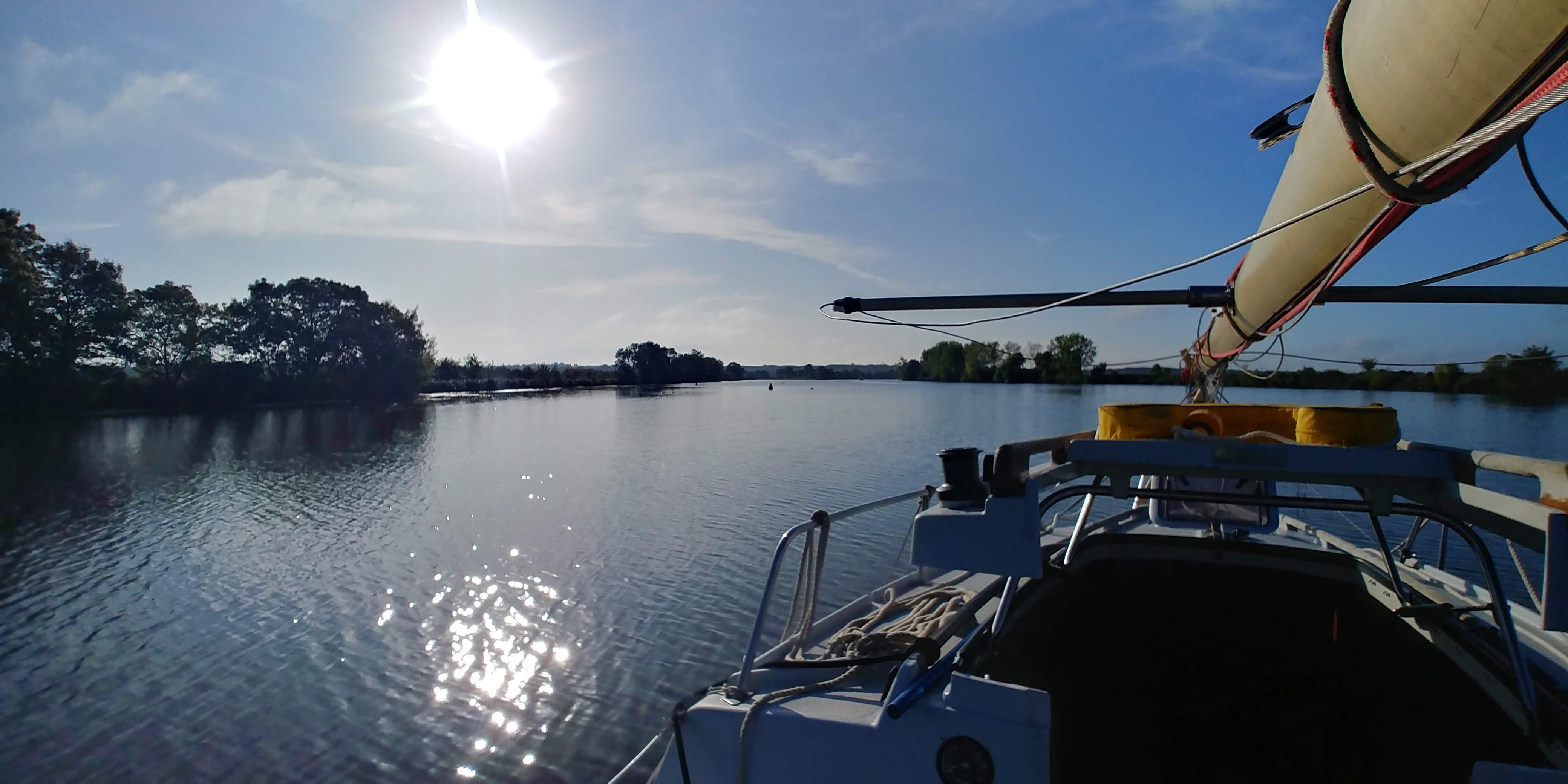 Sur La Vilaine avant d'embouquer sur le Canal