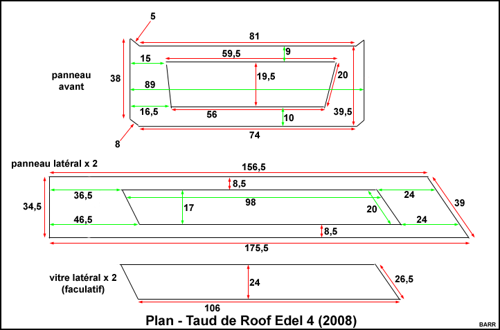 Plan taud de roof