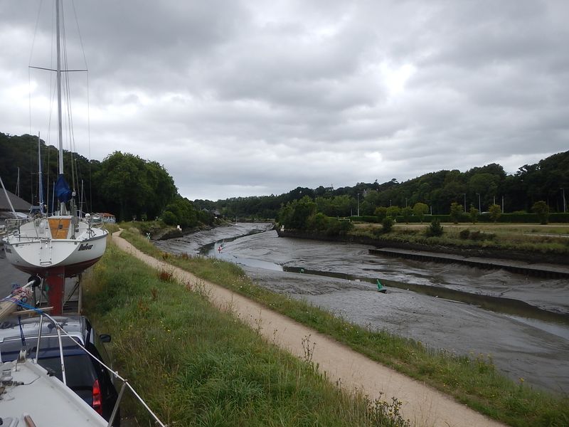 Rivière de Morlaix marée basse