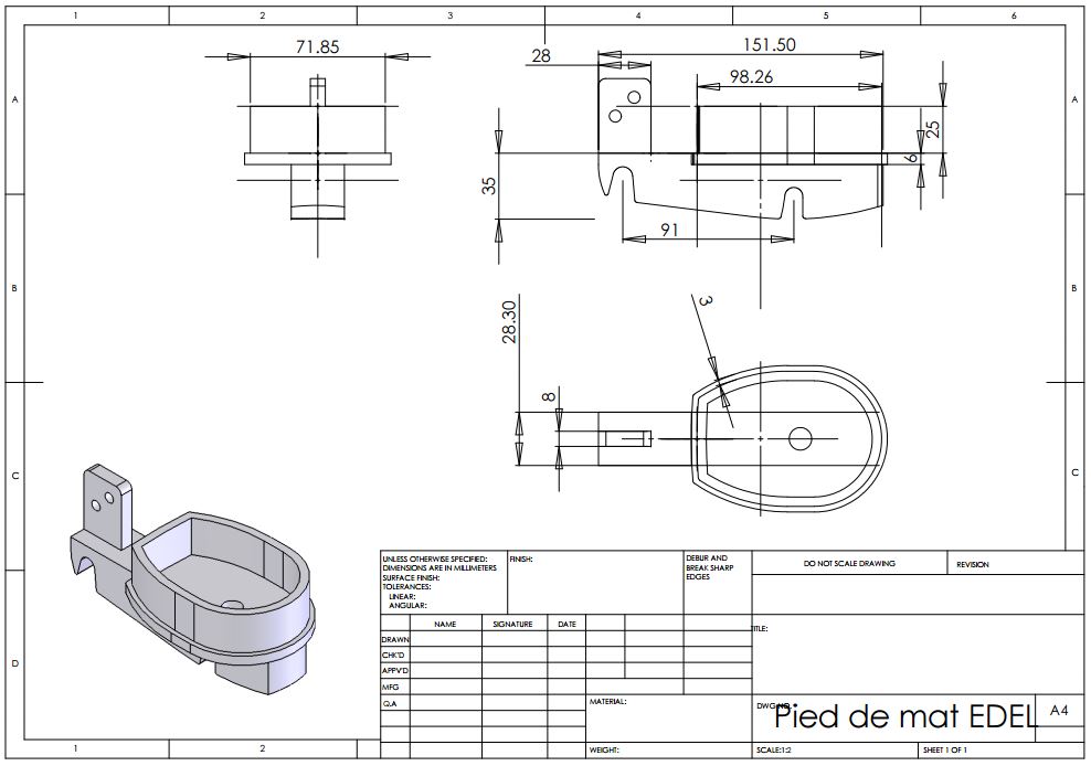 Plan pied de mat edel4